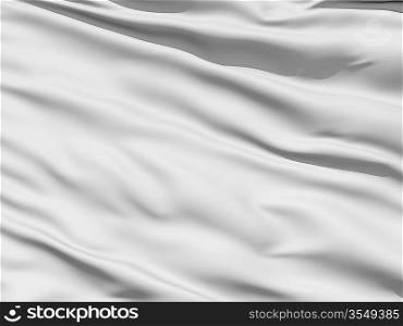 Rippled white fabric background in luxurious satiny material