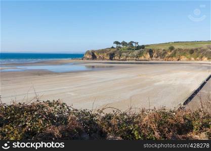 Ris beach in Douarnenez at low tide