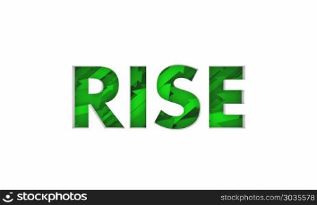 Rise Word Arrows Rising Growth Increase 3d Illustration