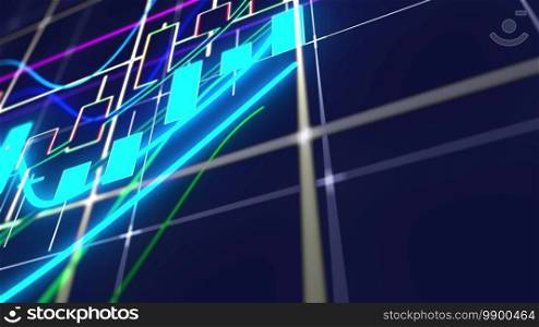 Rising bar graph of stock market investment trading. Computer generated business backdrop. 3d rendering of growing chart. Rising bar graph of stock market investment trading. Computer generated business background. 3d rendering of growing chart