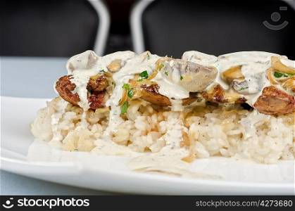 risotto with chicken liver