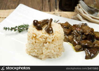 Risotto with mushrooms