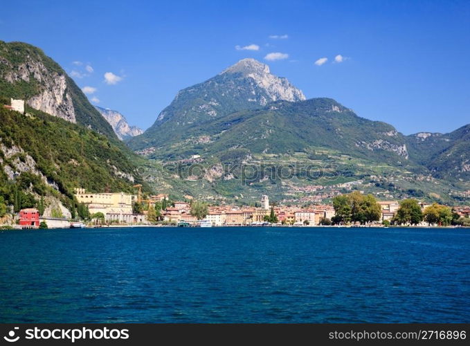 Riva at the north end of Lake Garda in Italy