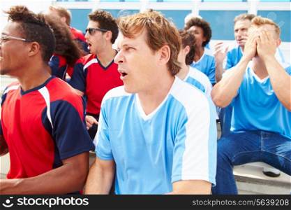 Rival Spectators Watching Sports Event