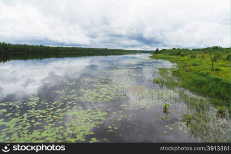 River before the storm