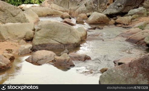 river from waterfall