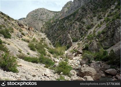 River in Kazankaya canyon in mountain Turkey