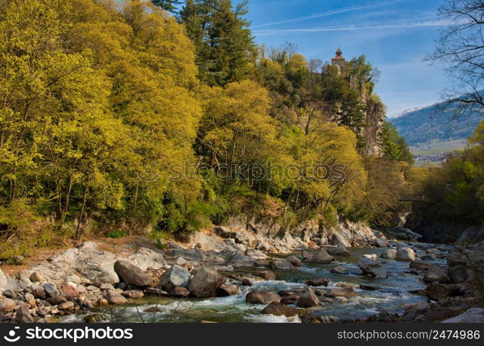River in Meran in South Tyrol