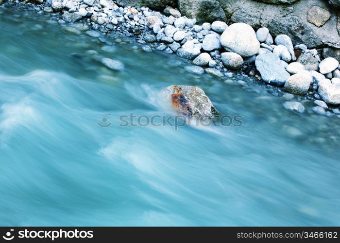 river in motion nature background