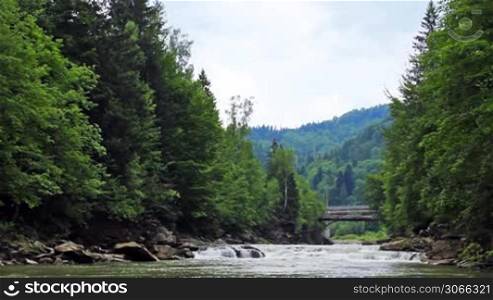 river in mountains Carpathians