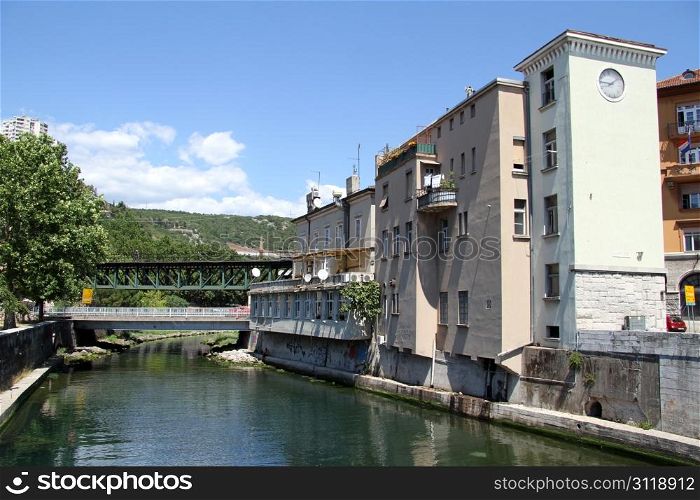 River in Rijeka, Croatia