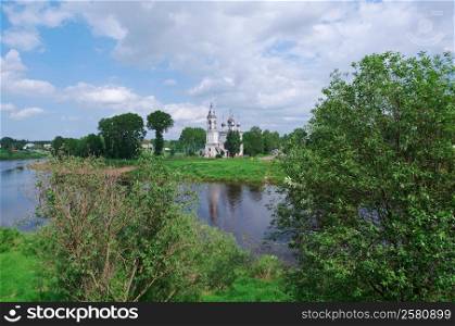 river in the old Russian town Vologda