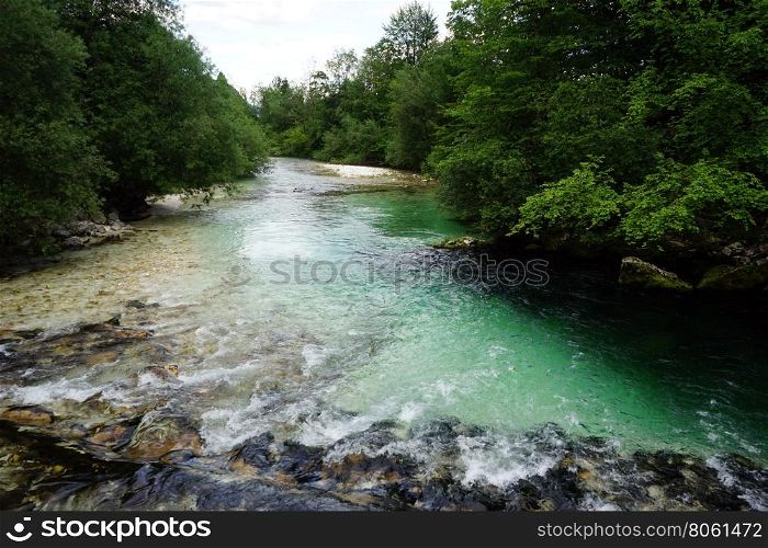 River in Triglavnational park in Slovenia