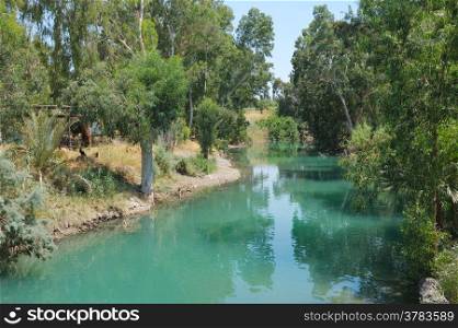 River Jordan near lake Kinneret