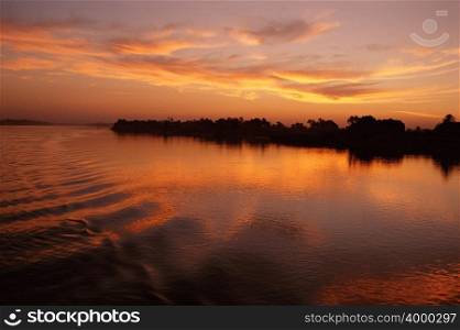 River nile at sunset