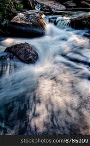 river stream flowing over rocks