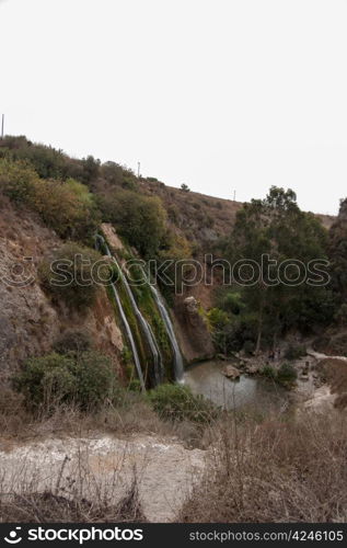 Rivers, stones and forest in Israel north natural reserve