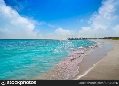 Riviera Maya Caribbean beach turquoise in Mayan Mexico