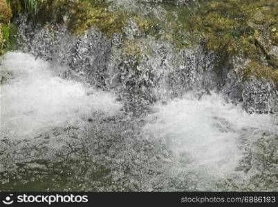 Rivulet Waterfall Cascade Splash Foam