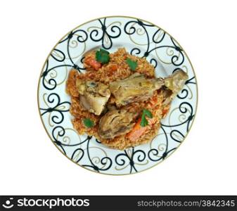 riz gras poulet - - Fat Rice .Burkina Faso.African cuisine