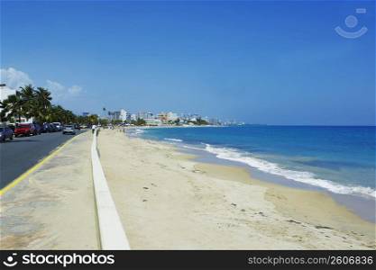 Road along the beach, San Juan, Puerto Rico