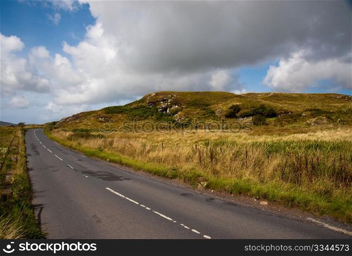 Road and hill on the Isle of Islay