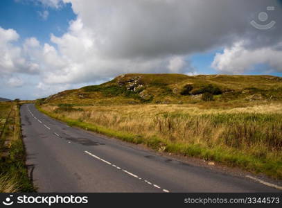 Road and hill on the Isle of Islay
