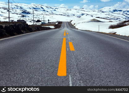 road at the norwegian mountains, Norway