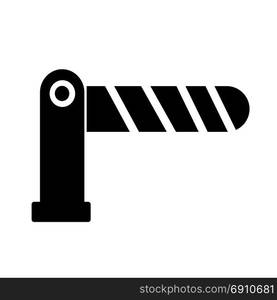 Road barrier icon