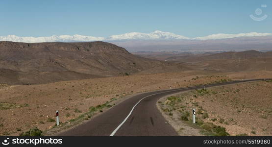 Road in a valley, Atlas Mountains, Morocco