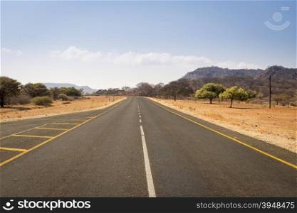 Road in Botswana, Africa