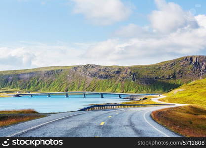 Road in Norway mountains