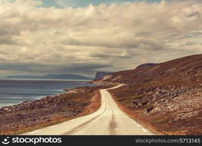 Road in Norway mountains