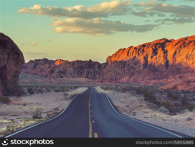 Road in prairie country