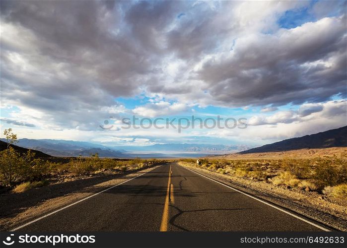 Road in prairie. Road in the prairie country