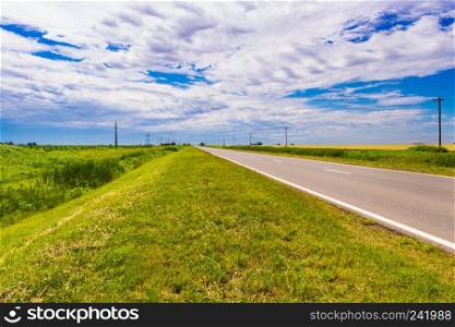 road in the plains sown concept of distance travel and destiny