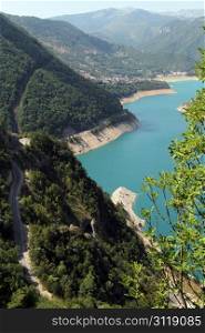 Road near Piva lake in Montenegro