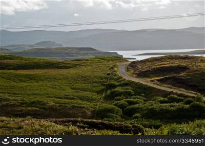 Road on the Isle of Skye, Scotland