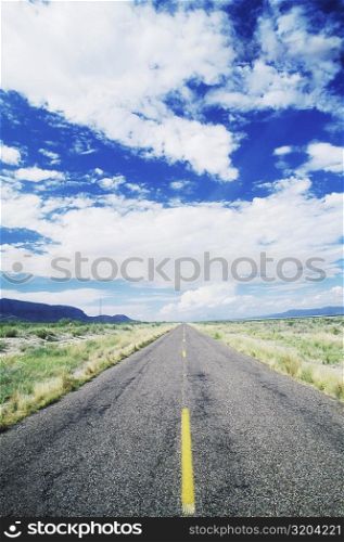 Road passing through a landscape, Texas, USA