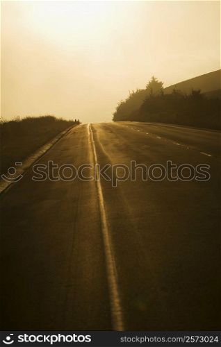 Road running through a landscape
