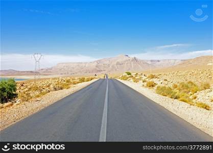 Road through the Atlas Mountains in Morocco