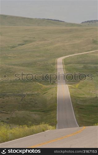 Road through the countryside