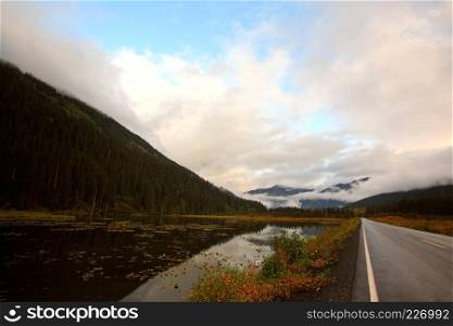 Roadside pond in British Columbia