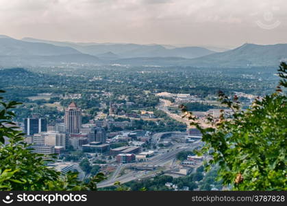 roanoke virginia city skyline