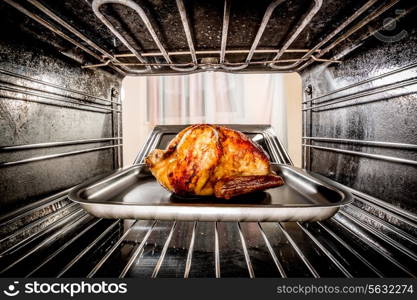 Roast chicken in the oven. Cooking in the oven.