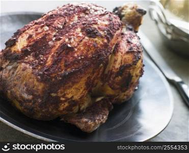 Roast Tandoori Chicken stuffed with Keema