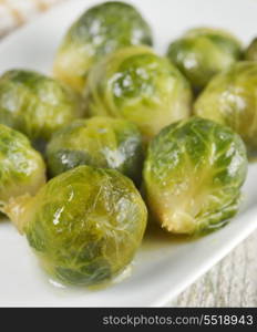 Roasted Brussels Sprouts,Close Up
