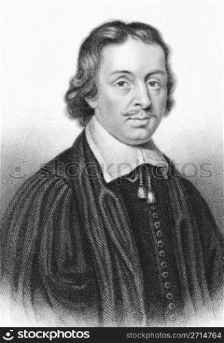 Robert Leighton (1611-1684) on engraving from the 1800s. Scottish prelate and scholar, best known as a church minister, Bishop of Dunblane, Archbishop of Glasgow, and Principal of the University of Edinburgh. Engraved by S.Freeman and published by Blackie & Son, Glasgow.