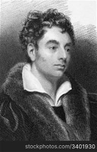 Robert Southey (1774-1843) on engraving from 1833. English poet of the Romantic school. Engraved by E.Finden after a painting by T.Phillips and published by J.Murray.