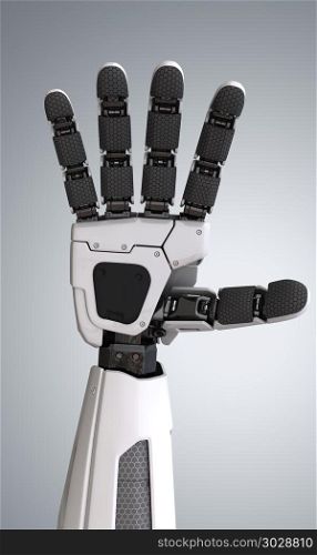 Robot android hand. Robot android hand.3D illustration
